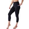Pantalones de yoga cropped de cintura alta de Europa y Estados Unidos, wish comercio exterior, color liso, bolsillo para teléfono móvil, pantalones de yoga para mujer, pantalones de fitness transfronterizos para mujer