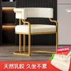 Silla de Maquillaje, Recepción de Salón de Belleza, Sillón Individual, Silla para Salón de Uñas, Silla de Comedor de Lujo Ligero para Mahjong, Otro Metal