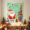 Tela de fondo navideño transfronteriza, accesorios para fiestas y eventos festivos, tela decorativa para paredes de habitaciones, creando una atmósfera festiva, al por mayor