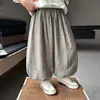 Pantalones de verano para niños 2026 nuevo estilo coreano elegantes pantalones casuales de verano para niños pequeños de tres años, pantalones finos y frescos