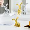 Nuevo moderno creativo chapado plástico conejo ciervo oso diy accesorios de manija decoración de sala de estar porche caricatura
