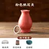 Tarro de Moxibustión Flor de Durazno para Belleza Facial Tarro de Moxibustión Cerámica de Arcilla Púrpura Gua Sha Portátil Moxibustión Uso en Casa Tarro Dragón de Fuego Salón de Belleza