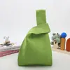 Bolsa de Regalo de Mano de Color Sólido Bolsa de Regalo para Dulces Bolsa Tejida Simple Bolsa Ins Bolso Explosivo Bolsa Tejida Versátil