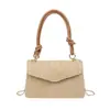 Bolso Cuadrado Pequeño Sencillo para Mujer Moda Verano 2025 Bolso de Hombro Color Sólido Bolso de Mano Casual Bolso Cruzado Retro