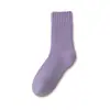 Calcetines de cachemira para mujer para otoño e invierno, calcetines de media pantorrilla con forro polar extra y lana gruesa, calcetines de maternidad, calcetines cálidos para dormir, calcetines largos de invierno para el hogar