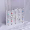 Piercing para Labio F136 Aleación de Titanio con Incrustación de Circonita, Aro para Labio con Tornillo Interno, Piercing para Cartílago de la Oreja, Joyería para Piercing en la Lengua