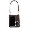 Couro Pequena Corda Portátil Estilo Chanel Adequada para Capa de Celular oppofindn2flip Capa Protetora Dobrável Findn3flip