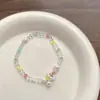 Pulseira Colorida com Contas de Dopamina Nova Pulseira Doce em Cor de Doce Pulseira de Cristal Sete Cores Venda Quente Transfronteiriça Joias