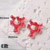 Accesorios de resina al por mayor serie oceánica de dibujos animados dijes para zapatos accesorios para el cabello infantiles juguetes parches de resina luminosa pegamento AB