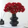 Flores Artificiales de Alta Gama, 3 Margaritas Pequeñas, Ramos de Flores Artificiales, Fotografía, Decoración del Hogar, Arte de Flores de Manzanilla, Flores de Seda Transfronterizas