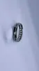 Anillos de Acero Inoxidable Más Vendidos, Anillos Coreanos de Fila Única Incrustados con Diamantes, Joyería de Acero Inoxidable Cielo Estrellado para Hombres y Mujeres, Venta al por Mayor de Fabricantes