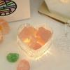 Xiangdao enchufe de carga luz nocturna adornos de fragancia de espato regalos de vacaciones planta aceite esencial luz lujo ligero piedra difusora de aroma aromaterapia