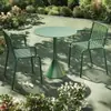 Conjunto de Mesa e Cadeiras de Lazer para Exterior, Combinação de Três Peças em Ferro Forjado para Uso Interno e Externo, Adequado para Restaurante, Pátio, Jardim, Varanda, à Prova de Chuva e Sol