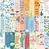 30 Marcapáginas de Dibujos Animados, Lindos Retro Simples Estilo Cuaderno de Notas Materiales Artísticos Creativos, Colección de Tarjetas Marcapáginas de Papel para Lectura