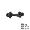 Venta caliente hebilla estilo chino hebilla de plato hecha a mano con cuentas hebilla de placa con cuentas botón de perla de cristal botones accesorios para vestido cheongsam botones al por mayor