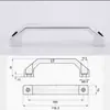 Manijas cuadradas de aleación de aluminio LS520, manijas en forma de U, chasis LS520-100, gabinete, manijas para cajas eléctricas, manijas de cajón