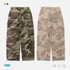 Pantalones de trabajo TRS American workwear 26AW camuflaje estilo leñador callejero lavado sueltos pierna ancha pierna recta para hombres y mujeres