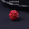 Arena Dorada Morada Tallado Tridimensional Doce Constelaciones Cuentas Sueltas Accesorios DIY Cuentas para Hilo Pulsera Cuentas Budistas Cinabrio Rojo Cuentas Redondas con Agujero