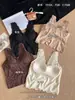 Renda Francesa Escovada Decote V Sem Fio Costas Bonitas Roupa Íntima para Mulheres Sutiã Nadador com Renda nas Costas Profundas 7313