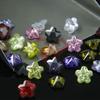 Pedra Bruta Zircônia Rosa em Forma de Flor de Ameixa Pentagonal Colorida Estrela de Cinco Pontas Zircônia Cúbica Sintética Pedra Gema Cz Atacado