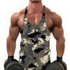 Europeo y Americano 2025 Exportación Transfronteriza para Hombre Cuello U Sin Mangas Tops de Fitness Deportivo para Exterior Chaleco Camuflaje Ropa de Hombre