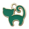 20 Tipos de Pingentes de Liga Verde com Gotejamento de Óleo, Brincos de Coração de Cacto, Pulseiras, Acessórios para Joias Artesanais DIY