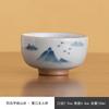 Taza Antigua Pintada a Mano Agua de Montaña Azul Fondo Boca Vaso Cerámica Hogar Taza Maestra Taza de Degustación de Té Tazas de Té Juego de Té Kung Fu Taza Pequeña Trabajo