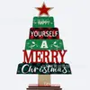 Adorno de Árbol de Navidad de Madera para Manualidades Navideñas, Trineo de Papá Noel, Decoración de Atmósfera Festiva para Escritorio