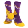 Calcetines Deportivos Élite Alphabet Transfronterizos Calcetines de Media Caña Calcetines de Baloncesto Fondo de Felpa Grueso Absorbentes de Sudor Antideslizantes Calcetines para Correr