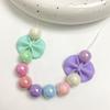 Nudo de bola de masa de goma con sensación de lazo material de cuentas hecho a mano DIY carcasa de teléfono móvil casera accesorios de pasador de pelo de pegamento de crema