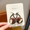 Nuevo Lazo para el Cabello de Lana con Dibujos Animados de Fresas y Calabazas Coreanas Lindo Versátil Lazo para el Cabello de Niña Pequeña Accesorios para el Cabello