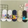 Meias de Barco Cartoon Novas de Primavera e Verão Meias Invisíveis Femininas Meias de Silicone Atacado