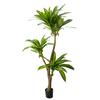 2.1 m Nórdico Simulação Planta Verde Envasada Planta Falsa Brasil Árvore Sangue de Dragão de Ferro Decoração Suave para Casa Janela Chão