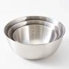 Tigela de macarrão frio de aço inoxidável estilo coreano com bacia de salada de frutas em escala Bacia de cozinha comercial dourada, utensílios de mesa criativos de alta aparência