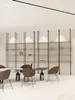 Rack de Armazenamento Hanger Estante Organizador de Tubo Redondo de Liga de Alumínio Minimalista de Luxo Leve Suporte de Chão Decorativo