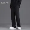Pantalones de Traje Rectos Casuales de Negocios de Color Sólido de Alta Calidad para Hombre, Pantalones de Traje Adelgazantes, Pantalones de Hombre