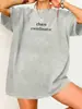 Camisa Casual de Algodón Puro para Mujer 2025, Cuello Redondo, Manga Corta, Estampada de Algodón Europeo, Americano y del Sudeste Asiático