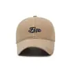 Chapéu de Beisebol Bordado com Letras Simples Novo para Primavera e Outono Moda Masculina Versátil Aba Curva Boné Bico de Pato Chapéu de Sol Feminino para Exterior