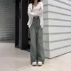 Jeans Acampanados Azules Vintage Rasgados para Mujer, Nuevos Pantalones de Campana Adelgazantes de Talla Grande para Chicas Gorditas
