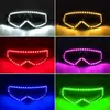 Óculos Luminosos de Bar Óculos Luminosos de LED Boate KTV Nezha Ao Bing Óculos Luminosos Mosaico Engraçados e Legais