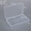 Caja de Plástico PP Rectangular Transparente de 13.5 para Bastoncillos de Algodón, Hilo Dental, Baterías, Componentes Digitales, Caja de Almacenamiento de Escritorio