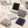 Estuche para Auriculares, Bolsa de Almacenamiento para Cables de Datos, Estuche de Cuero, Cuero PU, Joyería de Perlas, Lápiz Labial, Cierre Automático de Primavera Bolso Dorado