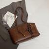 Bolsa de Trabalho Feminina 2024 Nova Outono e Inverno Moda Vintage Bolsa de Ombro Texturizada Casual Versátil Bolsa Tote