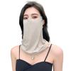 Traje de baño de una pieza de verano sin rastro Protección solar UPF50 Protección para las orejas colgantes Ángulo de los ojos Protección grande para el cuello Parasol Máscara de sensación helada Exterior