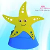 Chapéu de cabeça de concha de caranguejo e concha do mar adereços de performance infantil chapéu de cabeça de animal marinho eva chapéu de cabeça de animal marinho adereços chapéu de cabeça de aquário