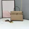 Bolso de Mano Kelly Estampado de Palma para Mujer, Tendencia Transfronteriza, Versátil para el Viaje Diario, Bolso Pequeño Cuadrado Cruzado de un Solo Hombro, Porta Teléfono