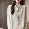 Colete de Tricô Novo Outono/Inverno Feminino Engrossado Versátil Sem Mangas Empilhado Artístico Redutor de Idade Colete Cardigan Atacado