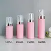 Botella de Mousse Rosa 100ml120ml150ml Limpiador Facial Desinfectante de Manos Botella Espumosa Botellas Portátiles PET