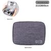 Bolsa de Armazenamento Digital de Três Camadas Caixa de Armazenamento de Cabo de Dados para Fone de Ouvido Disco Rígido Móvel Carregador U Shield U Disk Bolsa de Armazenamento de Energia