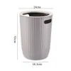 Cubo de basura casual de gran capacidad para el hogar con anillo de presión, baño, inodoro, sala de estar, cocina, dormitorio, papelera creativa